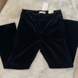 We The Free Black velvet  Wide Leg Jeans